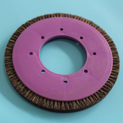 comprar A roda de escova plástica das peças da máquina de Stenter do cabelo do porco da cerda do corpo personalizou online manufacture