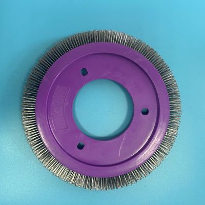 comprar Do fio de aço inoxidável plástico do corpo do roxo das peças da máquina do LK Stenter roda de escova especial online manufacture