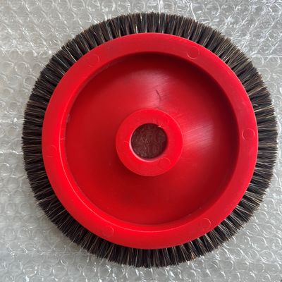 comprar Monforts Stenter Machine Parts Vermelho Roda de pincel pequeno Preto cabelo de nylon corpo de plástico 22mm Dia interno online manufacture