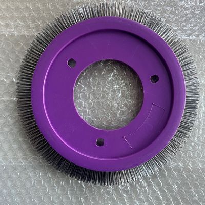 comprar LK Stenter Machine Parts Brush Wheel Corpo de plástico roxo Cabelo de aço inoxidável Cabelo de nylon opcional online manufacture