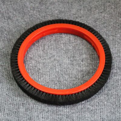 comprar Monforts Stenter Machine Parts Corpo de plástico vermelho Escovinha Roda Preta Pelo de porco 220mm Dia externo online manufacture