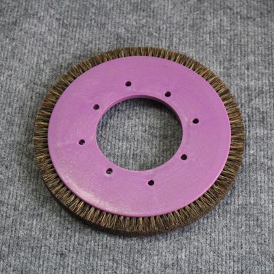 comprar Peças personalizadas da máquina de estentador Roda de escova Corpo de plástico roxo misturado Pelo de porco 8 furos online manufacture