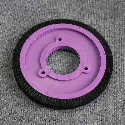 comprar Peças personalizadas da máquina de estentador Roda de escova Corpo de plástico roxo misturado Pelo de porco 8 furos online manufacture