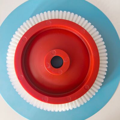 comprar Stenter escova monforts máquina poupa diâmetro interno 22mm cor vermelha corpo branco cabelo de nylon diâmetro externo 175mm Fabricação em linha