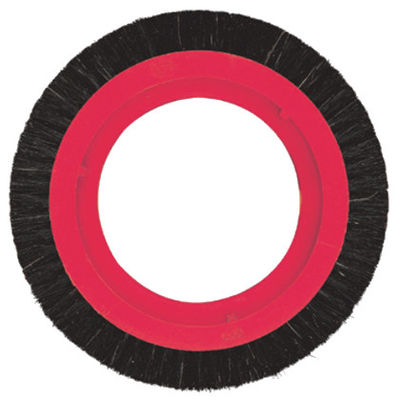 Roda de escova de alumínio de liga de PP com cabelo de nylon/cavalo/cavalo para máquina de estentador tamanho padrão