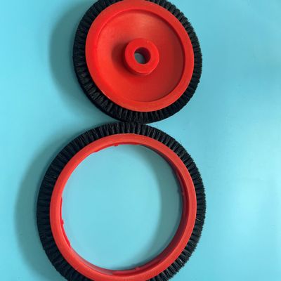 Peças da máquina de Monforts Stenter grandes e tamanho padrão vermelho pequeno de cabelo preto de roda de escova