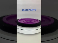 Peças personalizadas da máquina de estentador Roda de escova Corpo de plástico roxo misturado Pelo de porco 8 furos