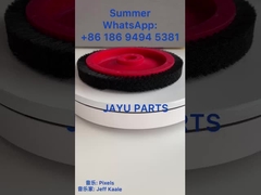 Monforts Stenter Machine Parts Vermelho Roda de pincel pequeno Preto cabelo de nylon corpo de plástico 22mm Dia interno