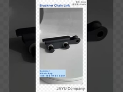 Máquina de acabamento de têxteis Peças sobressalentes Bruckner Stenter Chain Link Preto Cor Aço Tipo horizontal